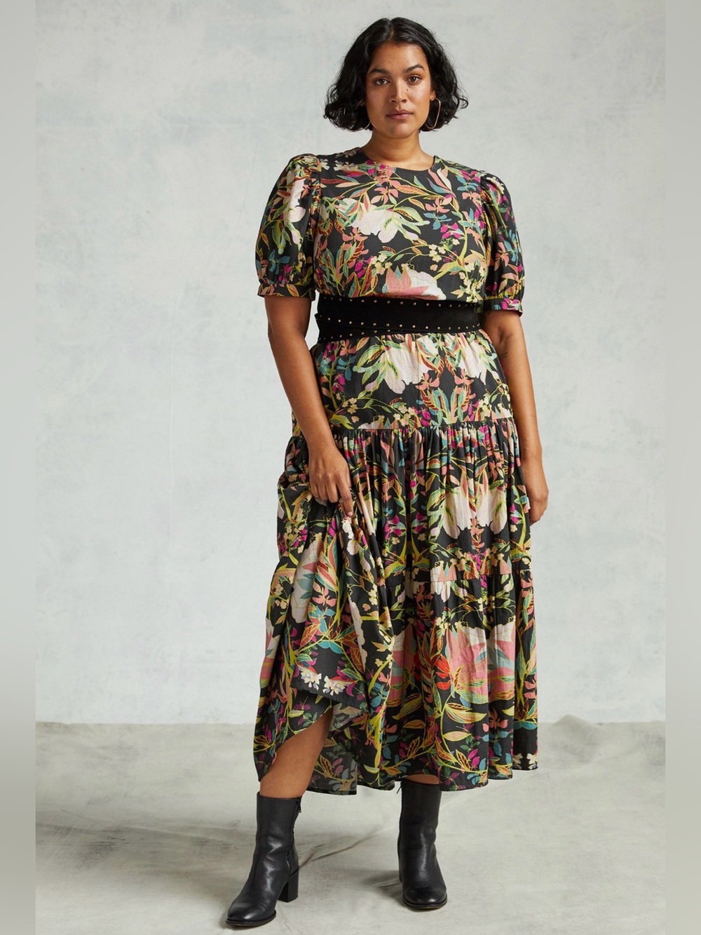 Conditions Apply Anthropologie Floral Maxi Dress | 2X